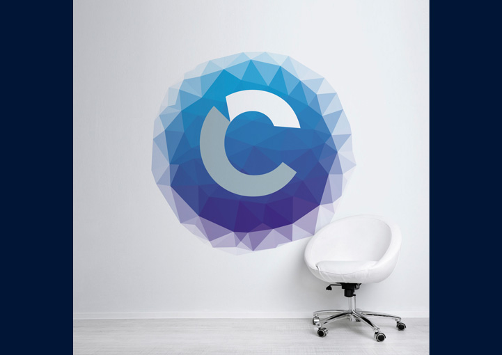 Curran Futures concept wall graphics design