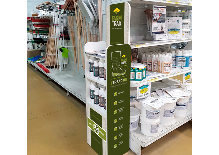 FarmTrak Boots point of sale design