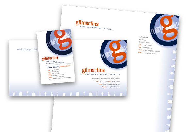 Gilmartins stationery set design
