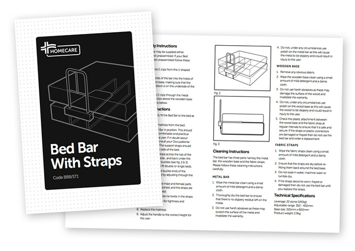 Homecare Medical Supplies Instruction Booklet Design Ballyhaunis