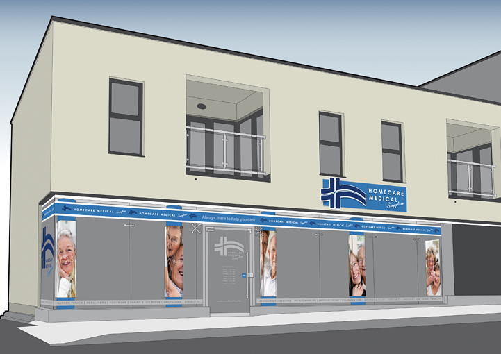 Homecare Medical Supplies Shop Fascia Design Castlebar