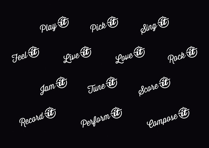 It Music strapline phrases designs