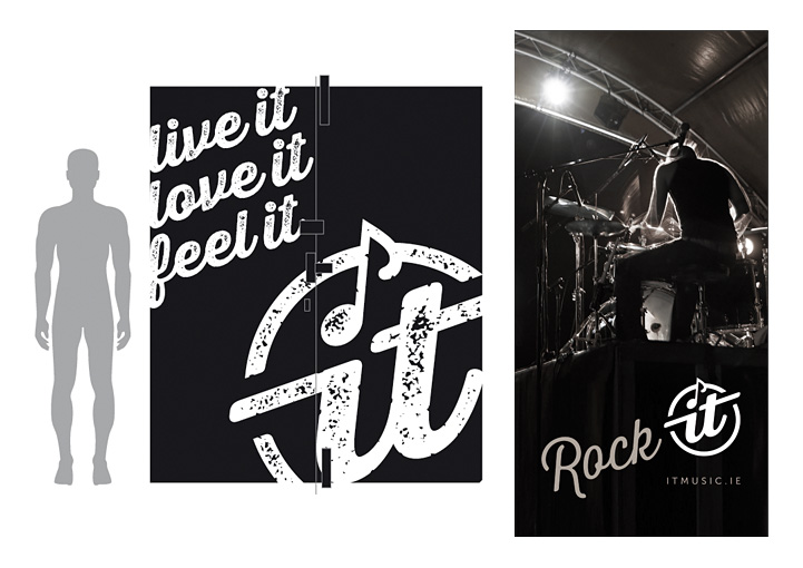 It Music wall graphics design Galway