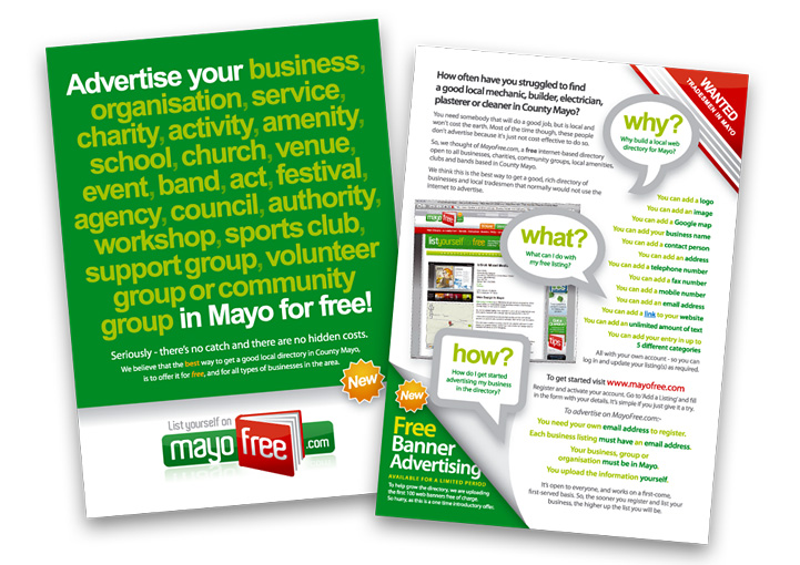 MayoFree flyer design