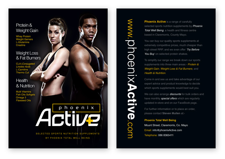 Phoenix Active postcard design