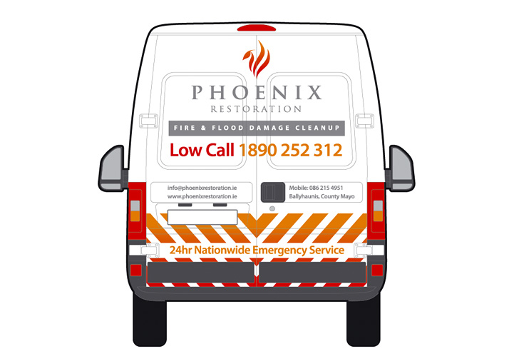 Phoenix Restoration fleet graphics design