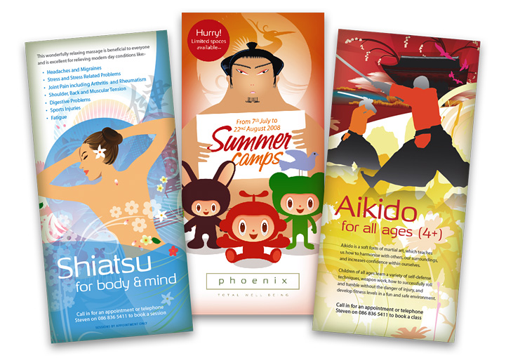 Phoenix Total Well-Being large format poster designs