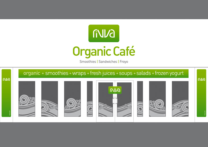 Cafe Rivva Shop Fascia Design Los Angeles