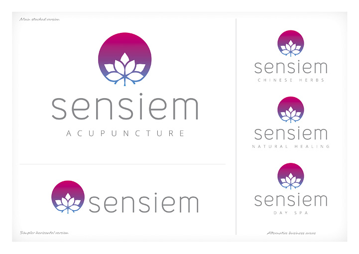 Sensiem Acupuncture Logo Design Claremorris