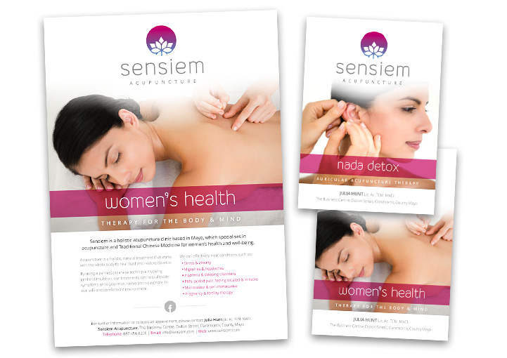 Sensiem Acupuncture Poster Design Claremorris