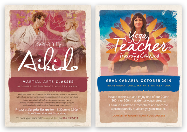 Serenity Escape flyer design