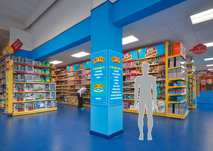 Smyths Toys Signage Layout Visual 3